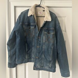 Wrangler XL Sherpa Lined Denim Jacket